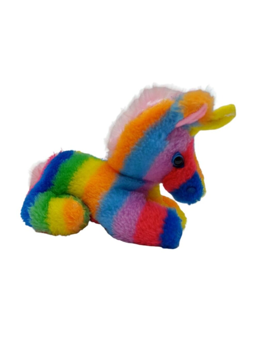 Superior Toy Small Rainbow Unicorn Plush Shredded Clippings 6" Stuffed Animal